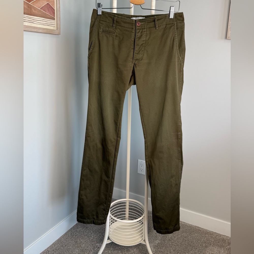 Wings + Horns Olive Green Chino’s